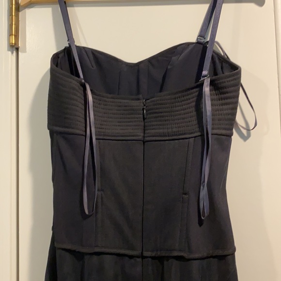BCBG Corset Top, Tulle Gown, Navy Blue - Picture 7 of 10